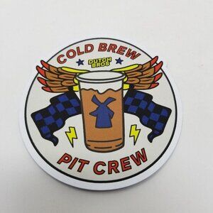 Dutch Bros Sticker April 20, 2024 National Cold Brew Day Pit Crew Wings Banner